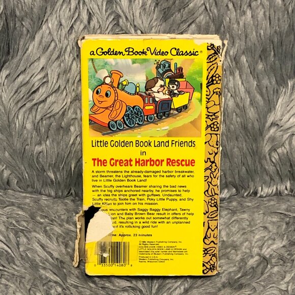 Little Golden Book Land Friends The Great Harbor Rescue VHS 1989 - Picture 2 of 8